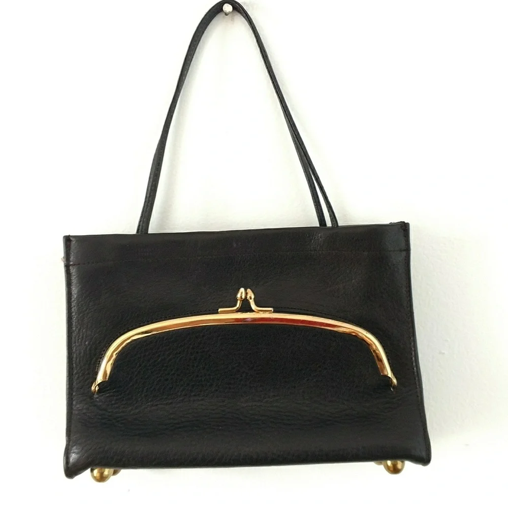 Rare Bonnie Cashin mini kiss lock tote - Picture 1 of 5